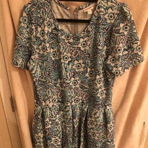 Lularoe Amelia 2xl dress w/ POCKETS spring flowers